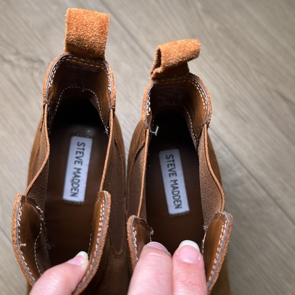 Steve Madden women’s brown suede pointed ankle boots size 9.5 - Picture 7 of 7